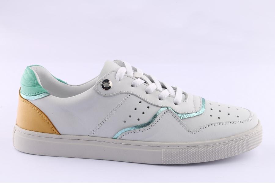 d.moro shoes Women Leather Sneakers for Summer: 192002 White (Wholesale)