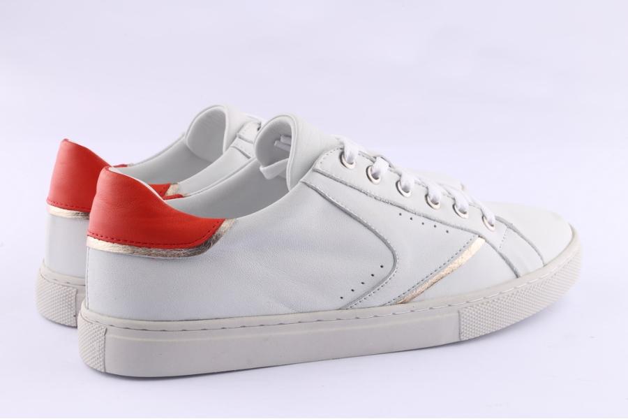 D.moro Shoes Women Leather Sneakers For Summer: 192004 White (Wholesale)