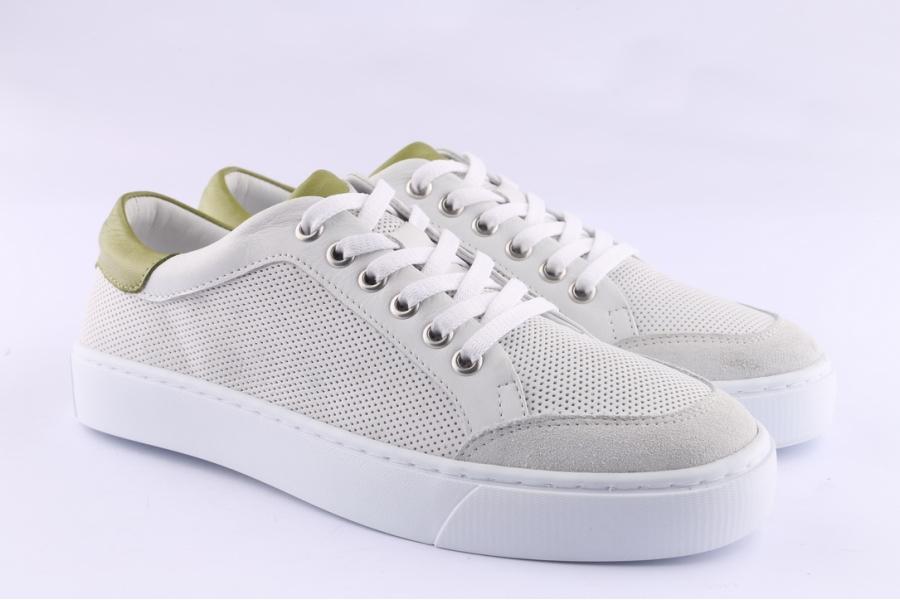 D.moro Shoes Women Leather Sneakers For Summer: 194004 White (Wholesale)