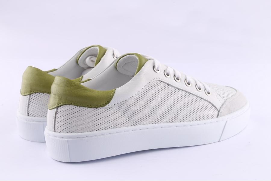 D.moro Shoes Women Leather Sneakers For Summer: 194004 White (Wholesale)