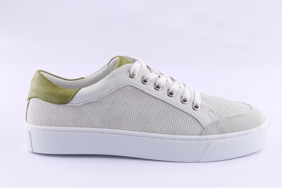 d.moro shoes Women Leather Sneakers for Summer: 194004 White (Wholesale)