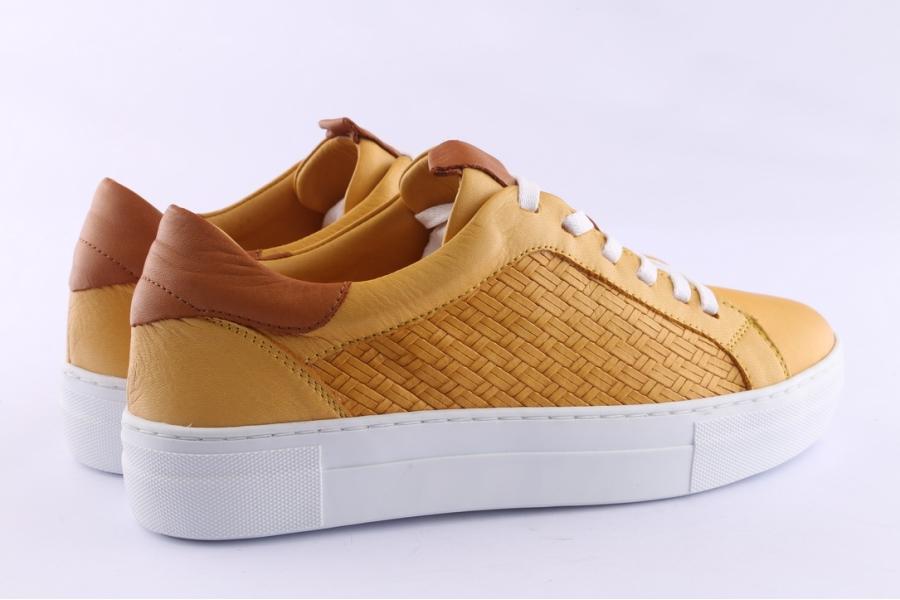D.moro Shoes Women Leather Sneakers For Summer: 20060 Yellow (Wholesale)