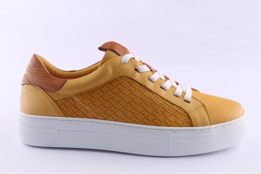 d.moro shoes Women Leather Sneakers for Summer: 20060 Yellow (Wholesale)