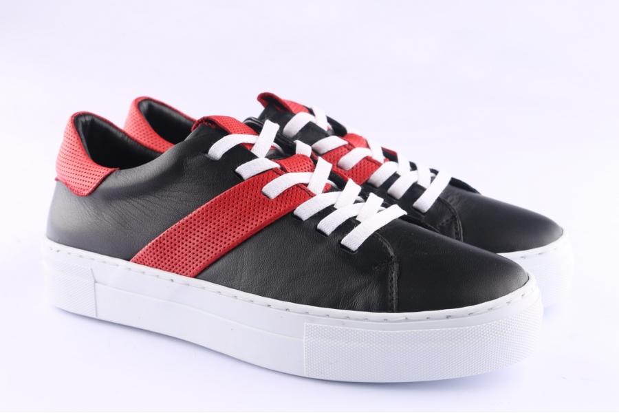 D.moro Shoes Women Leather Sneakers For Summer: 20078 Black (Wholesale)