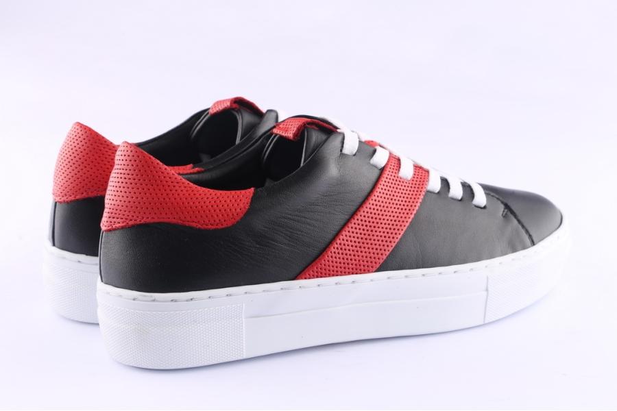 D.moro Shoes Women Leather Sneakers For Summer: 20078 Black (Wholesale)