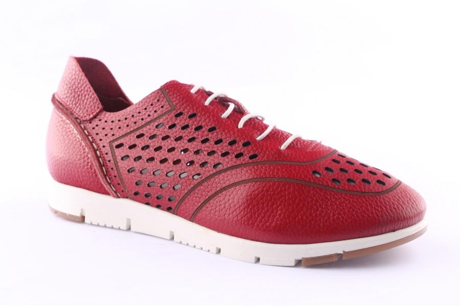 D.moro Shoes Women Leather Sneakers For Summer: 21201 Red (Wholesale)