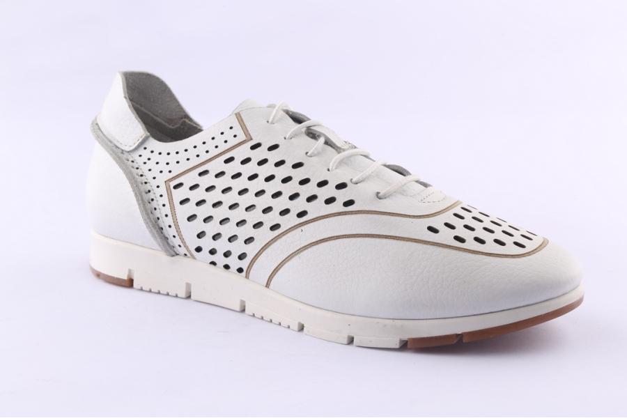 D.moro Shoes Women Leather Sneakers For Summer: 21201 White (Wholesale)