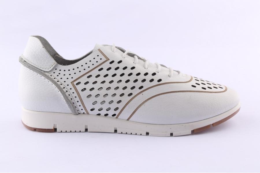 d.moro shoes Women Leather Sneakers for Summer: 21201 White (Wholesale)