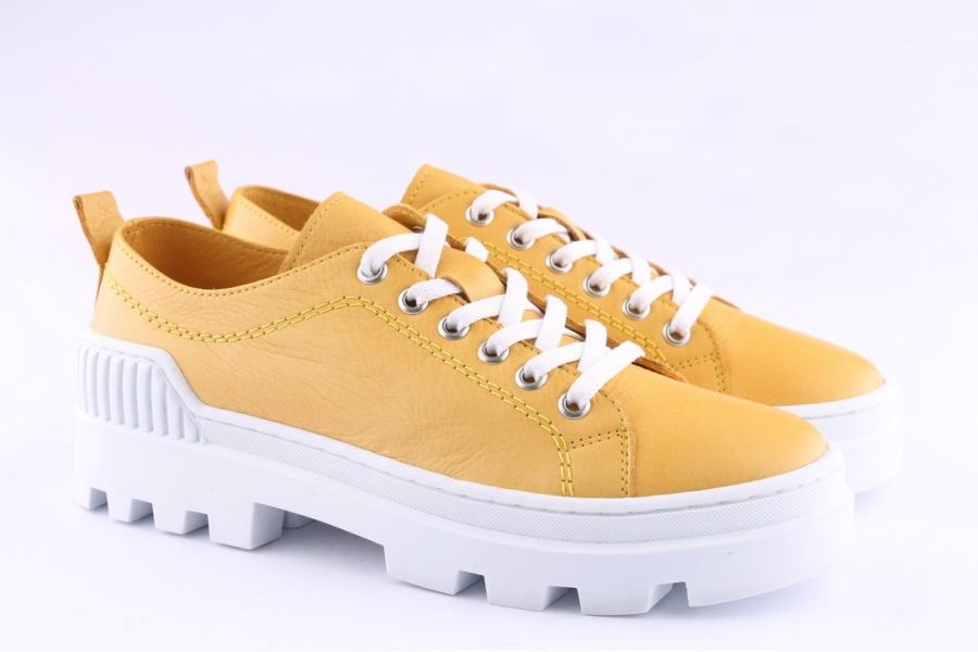 D.moro Shoes Women Leather Sneakers For Summer: 250004 Yellow (Wholesale)