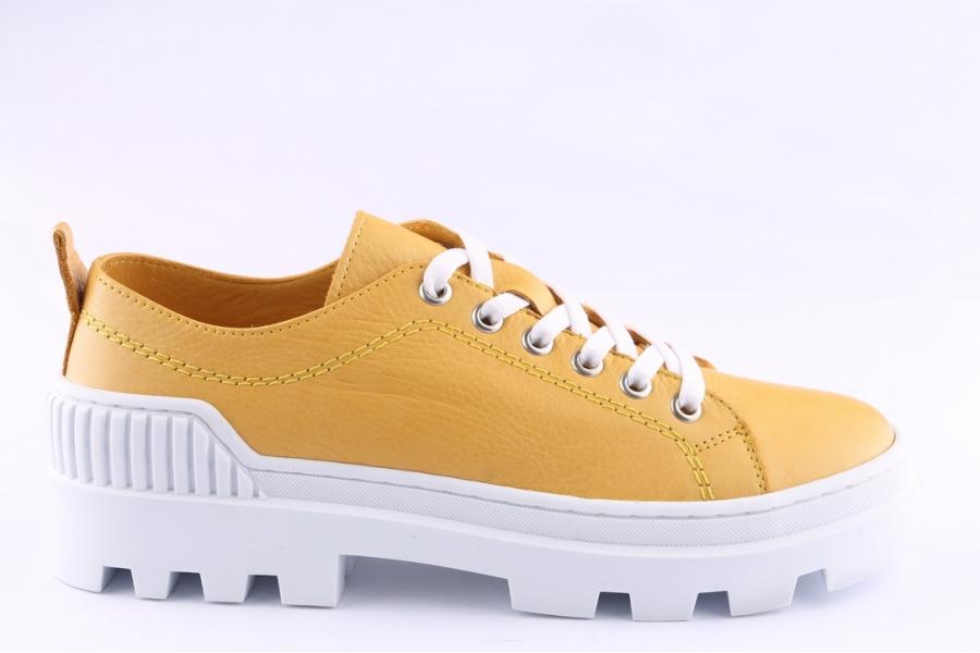 d.moro shoes Women Leather Sneakers for Summer: 250004 Yellow (Wholesale)