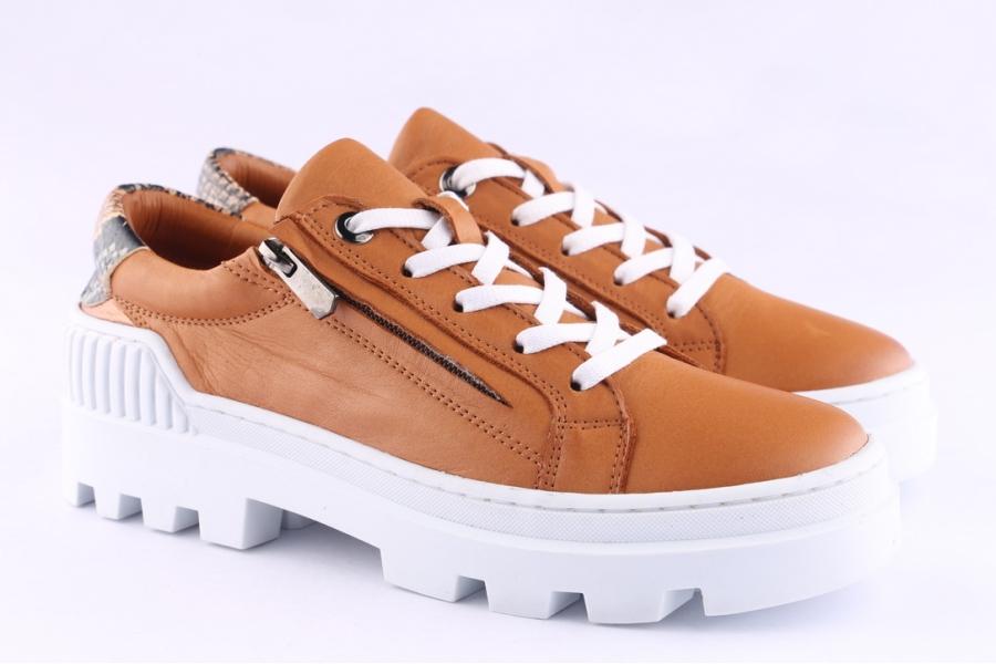 D.moro Shoes Women Leather Sneakers For Summer: 250006 Tan (Wholesale)