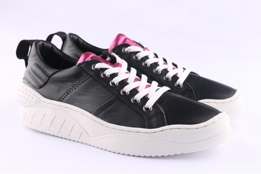 D.moro Shoes Women Leather Sneakers For Summer: 280005 Black (Wholesale)