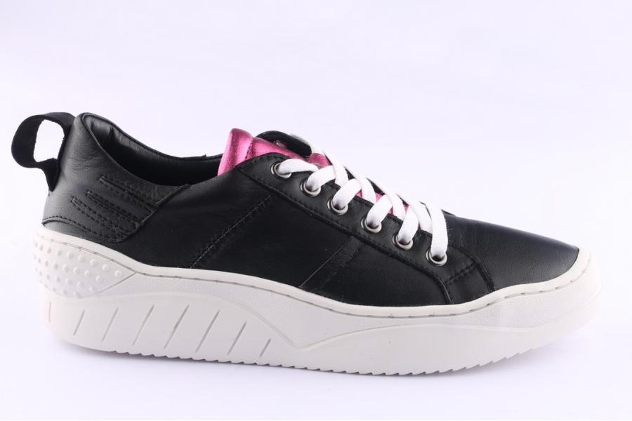 d.moro shoes Women Leather Sneakers for Summer: 280005 Black (Wholesale)