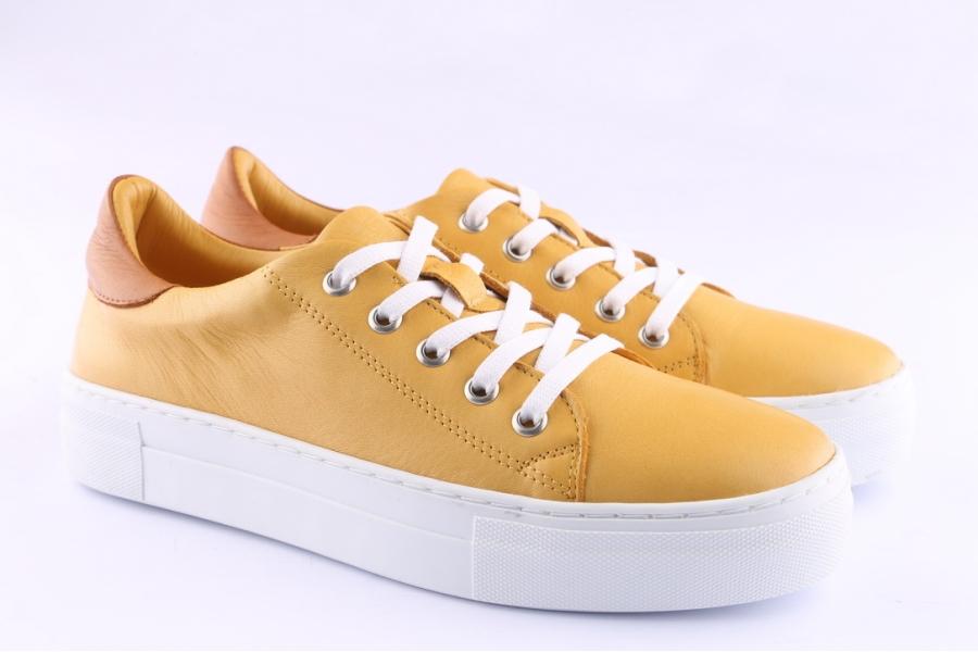 D.moro Shoes Women Leather Sneakers For Summer: 90145 Yellow (Wholesale)