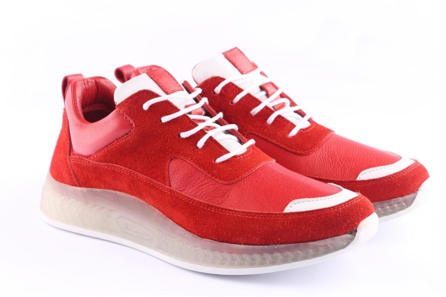 D.moro Shoes Women Leather Sneakers For Summer: C500 Red (Wholesale)