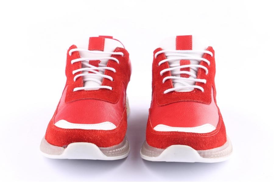 D.moro Shoes Women Leather Sneakers For Summer: C500 Red (Wholesale)