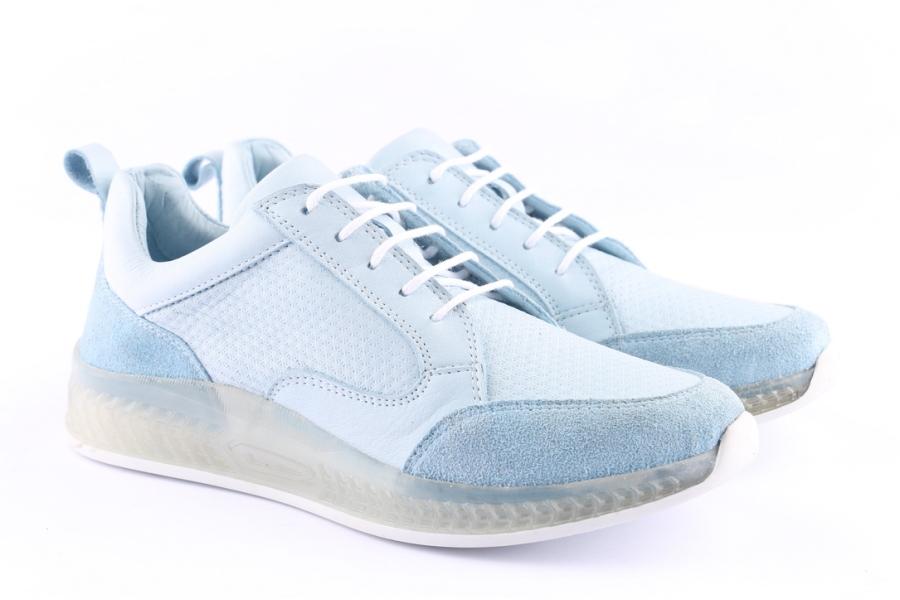 D.moro Shoes Women Leather Sneakers For Summer: C502 Ice Blue (Wholesale)