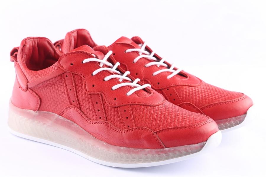 D.moro Shoes Women Leather Sneakers For Summer: C503 Red (Wholesale)
