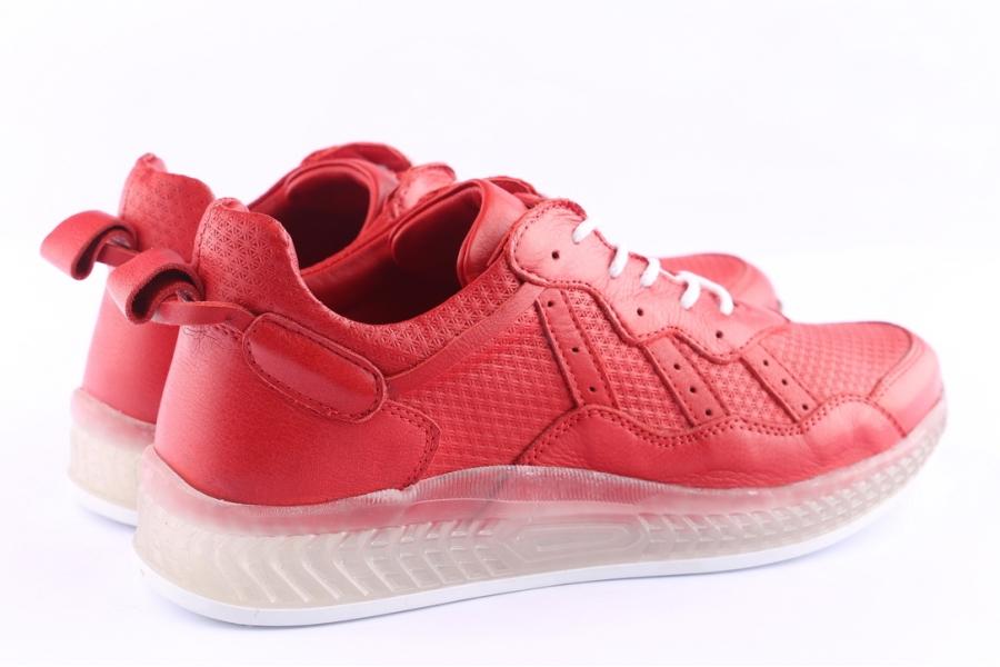 D.moro Shoes Women Leather Sneakers For Summer: C503 Red (Wholesale)