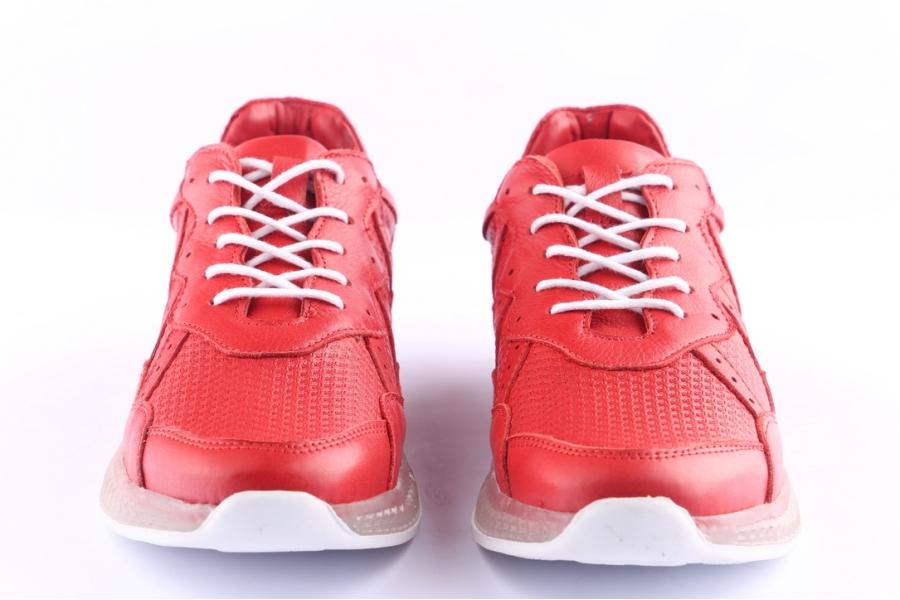 D.moro Shoes Women Leather Sneakers For Summer: C503 Red (Wholesale)