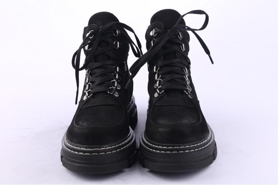 D.moro Shoes Women Nubuck Leather Ankle Boots For Winter: 20612 Black (Wholesale)