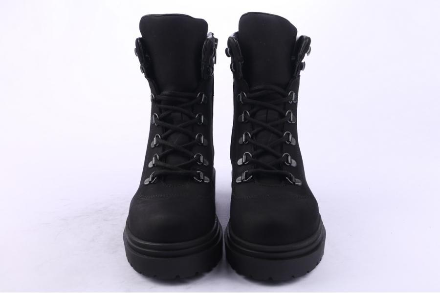 D.moro Shoes Women Nubuck Leather Ankle Boots For Winter: 252C Black (Wholesale)