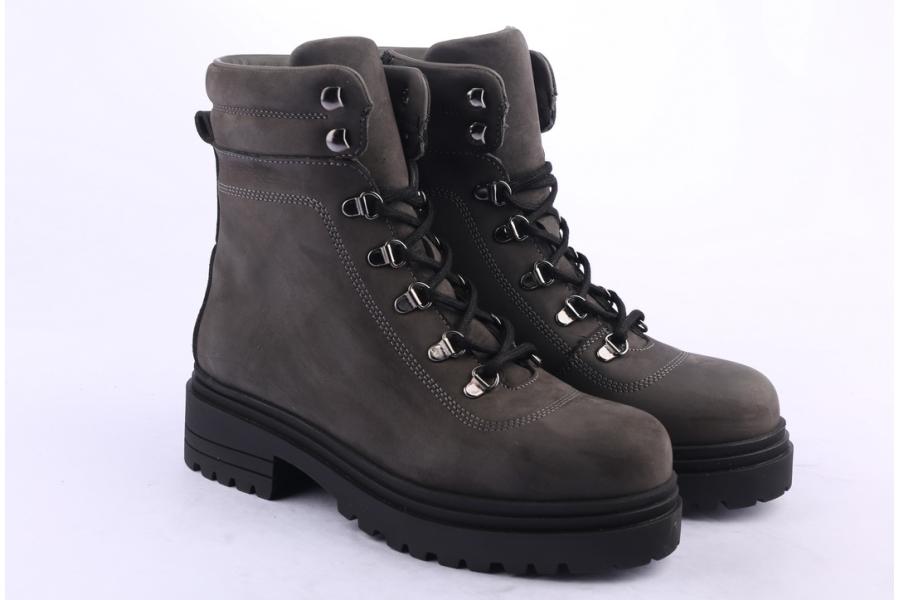 D.moro Shoes Women Nubuck Leather Ankle Boots For Winter: 252C Khaki (Wholesale)