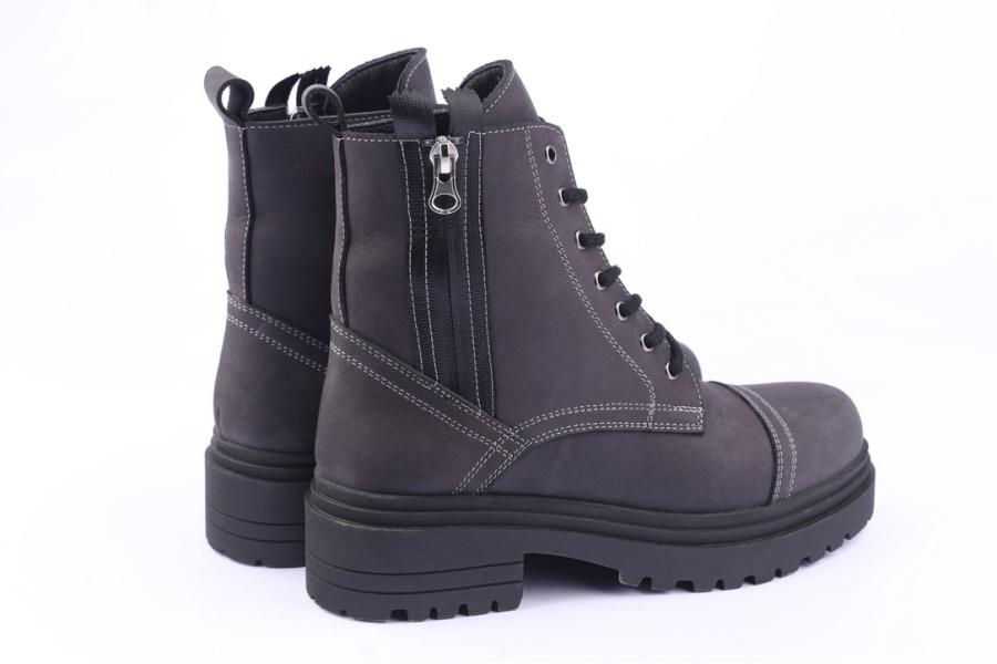 D.moro Shoes Women Nubuck Leather Ankle Boots For Winter: 252E Grey (Wholesale)