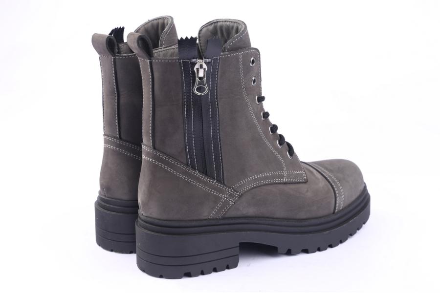 D.moro Shoes Women Nubuck Leather Ankle Boots For Winter: 252E Grey (Wholesale)