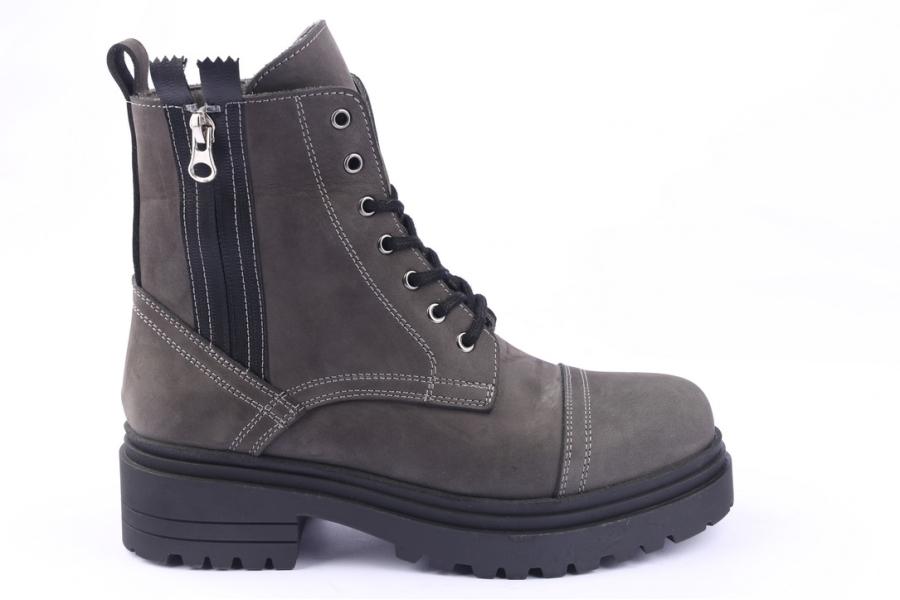 d.moro shoes Women nubuck leather Ankle Boots for Winter: 252E Grey (Wholesale)