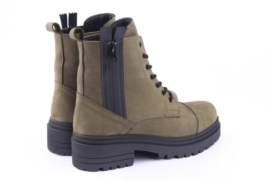 D.moro Shoes Women Nubuck Leather Ankle Boots For Winter: 252E Khaki (Wholesale)