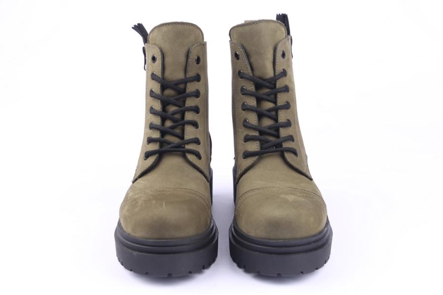 D.moro Shoes Women Nubuck Leather Ankle Boots For Winter: 252E Khaki (Wholesale)