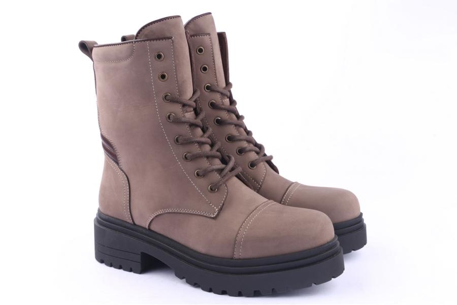 D.moro Shoes Women Nubuck Leather Ankle Boots For Winter: 252F Powder (Wholesale)