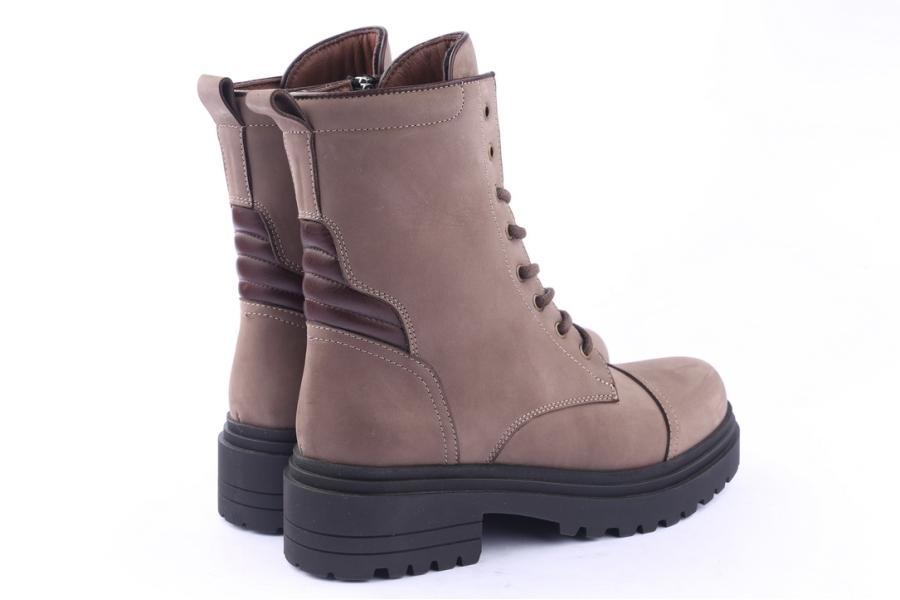 D.moro Shoes Women Nubuck Leather Ankle Boots For Winter: 252F Powder (Wholesale)