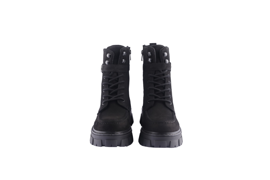 D.moro Shoes Women Nubuck Leather Ankle Boots For Winter: 504A Black (Wholesale)