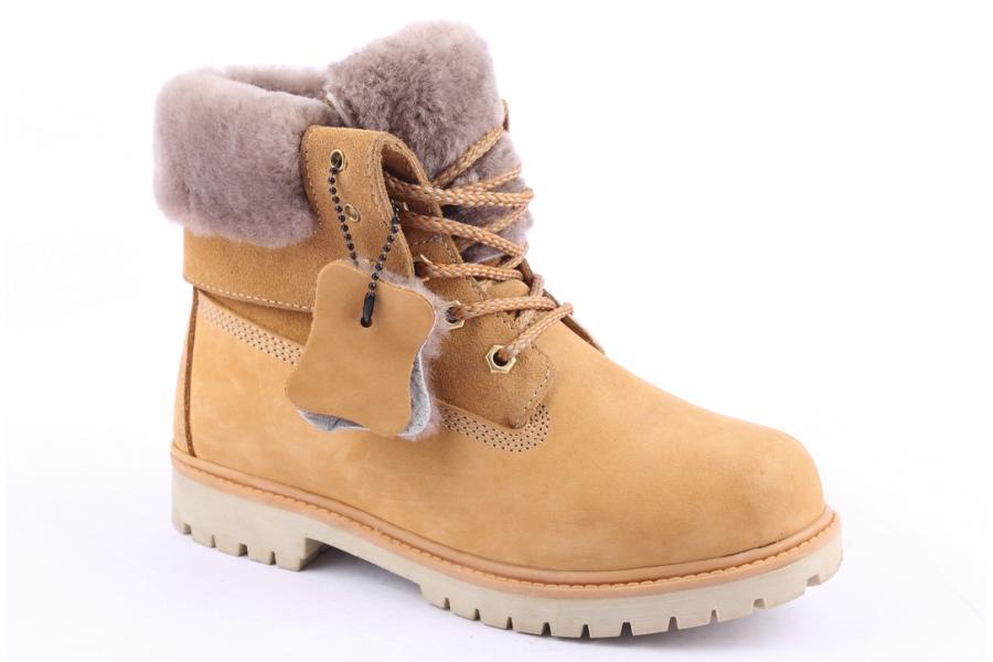 D.moro Shoes Women Nubuck Leather Ankle Boots For Winter: 506 Camel (Wholesale)