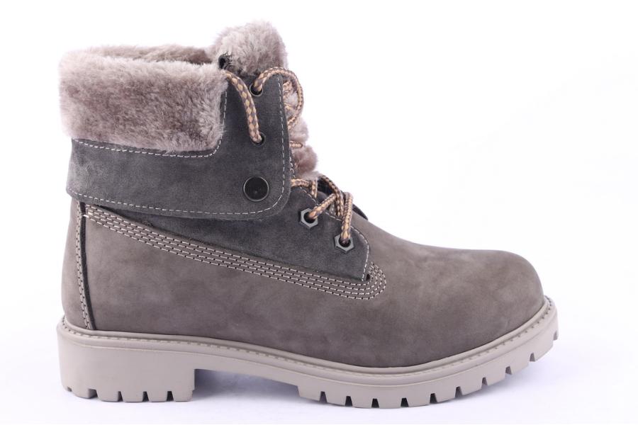 d.moro shoes Women nubuck leather Ankle Boots for Winter: 506 Grey (Wholesale)