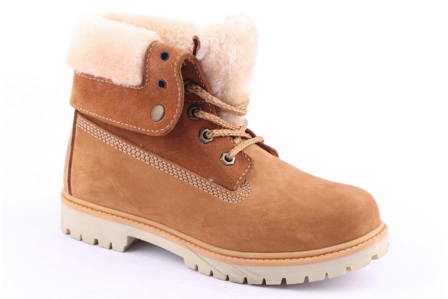 D.moro Shoes Women Nubuck Leather Ankle Boots For Winter: 506 Tan (Wholesale)