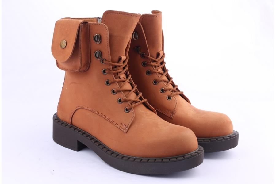 D.moro Shoes Women Nubuck Leather Ankle Boots For Winter: 519C Tan (Wholesale)