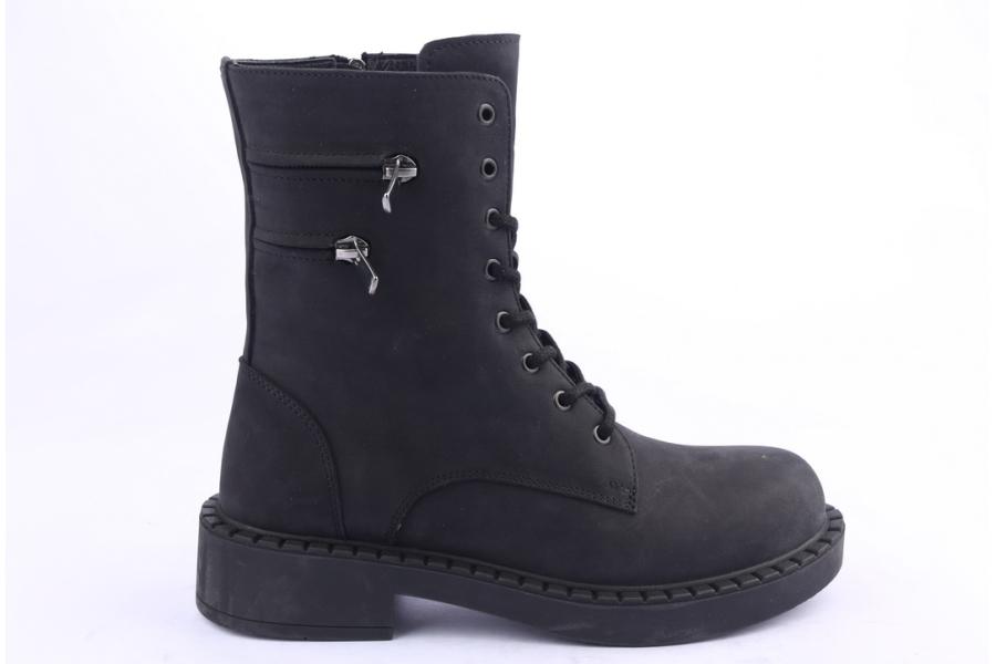 d.moro shoes Women nubuck leather Ankle Boots for Winter: 519D Black (Wholesale)
