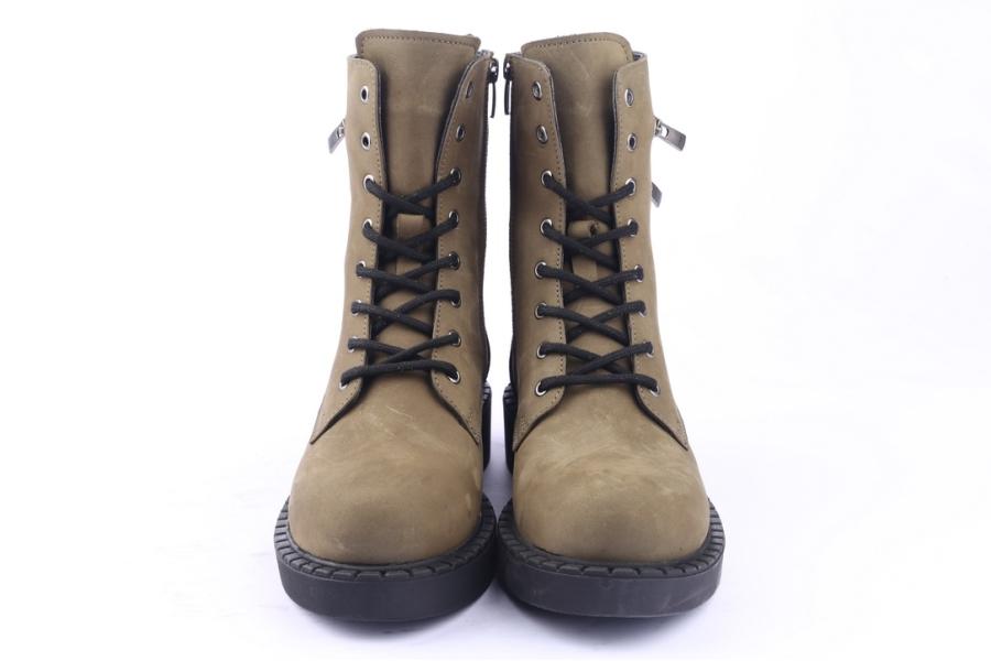 D.moro Shoes Women Nubuck Leather Ankle Boots For Winter: 519D Green (Wholesale)