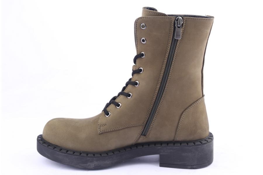 D.moro Shoes Women Nubuck Leather Ankle Boots For Winter: 519D Green (Wholesale)