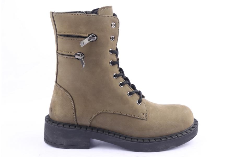 d.moro shoes Women nubuck leather Ankle Boots for Winter: 519D Green (Wholesale)