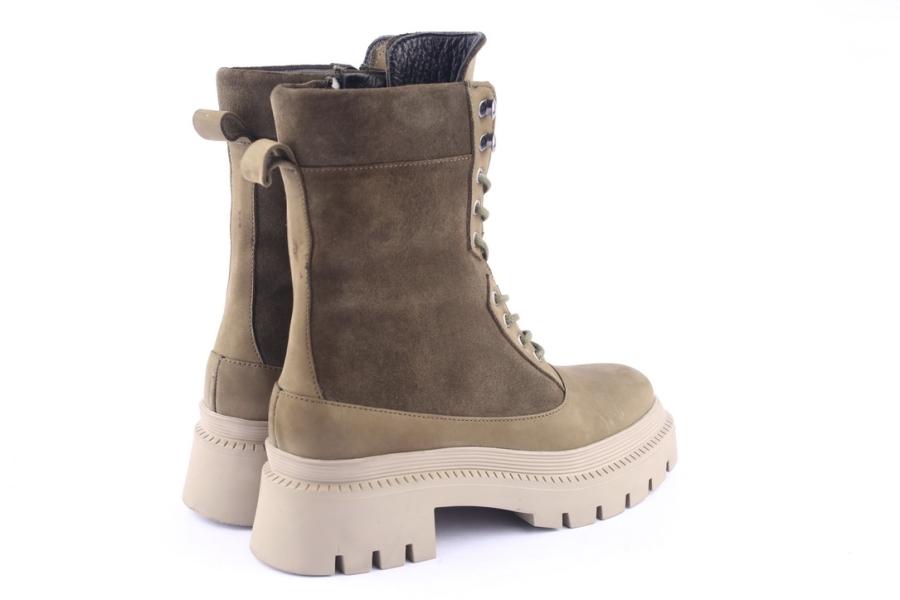 D.moro Shoes Women Nubuck Leather Ankle Boots For Winter: 574D Green (Wholesale)