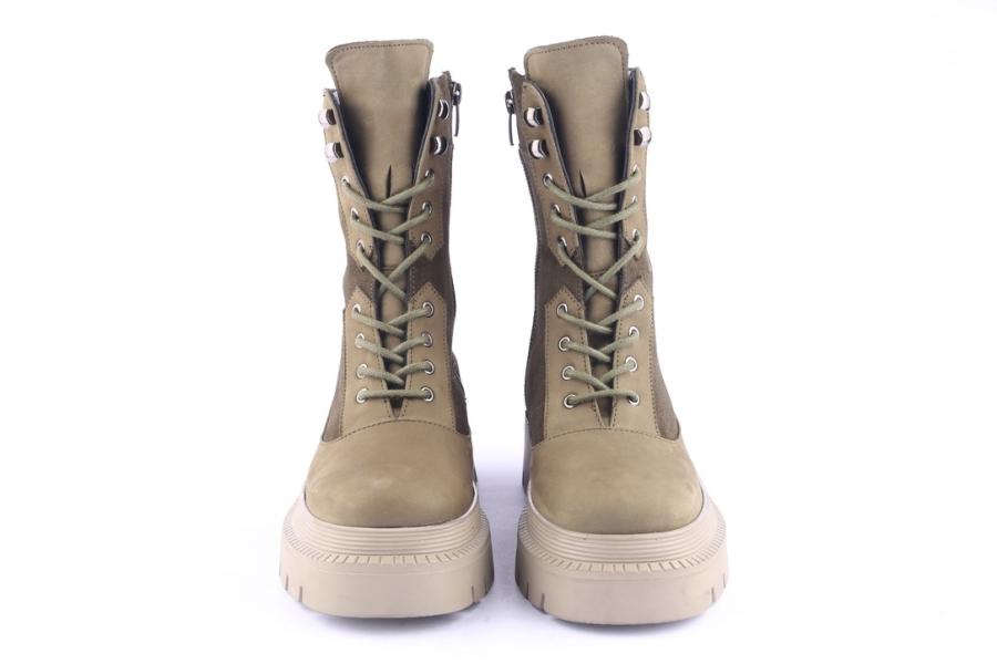 D.moro Shoes Women Nubuck Leather Ankle Boots For Winter: 574D Green (Wholesale)