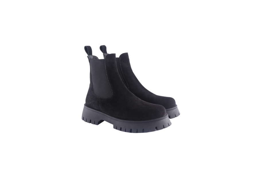 D.moro Shoes Women Nubuck Leather Ankle Boots For Winter: 652C Black (Wholesale)