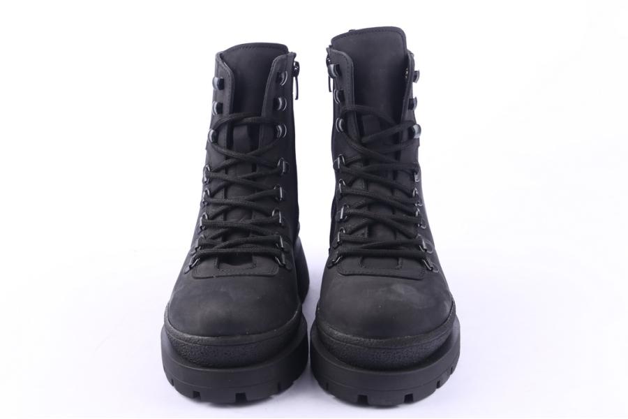 D.moro Shoes Women Nubuck Leather Ankle Boots For Winter: 656E Black (Wholesale)