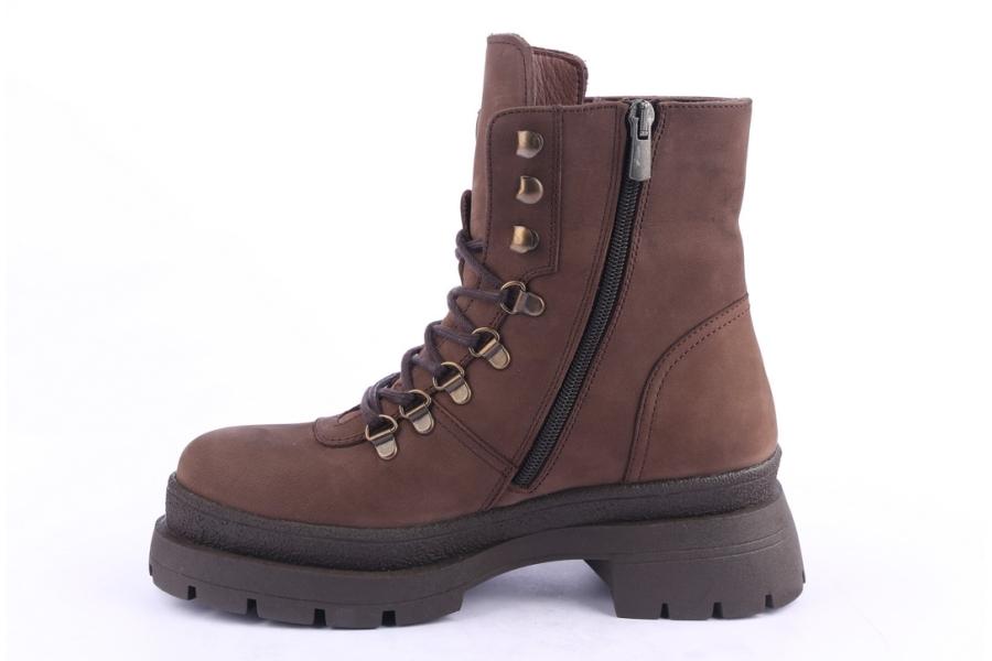 D.moro Shoes Women Nubuck Leather Ankle Boots For Winter: 656E Brown (Wholesale)