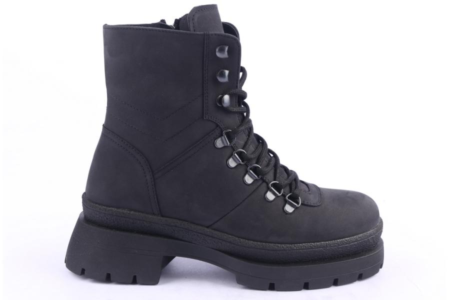 d.moro shoes Women nubuck leather Ankle Boots for Winter: 656E Black (Wholesale)