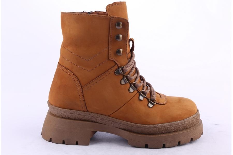 d.moro shoes Women nubuck leather Ankle Boots for Winter: 656E Tan (Wholesale)